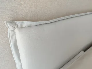 Cabecero de tela gris 166cmx125cmx6cm