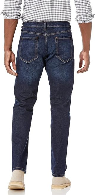 Pantalón Vaquero Elástico de Ajuste Recto 32W 30L