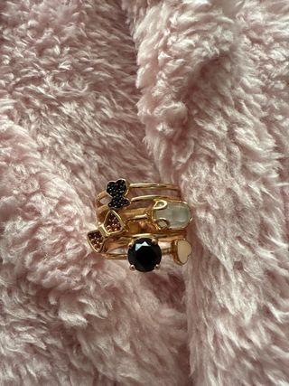 Anillo Tous Baño Oro Multicolor