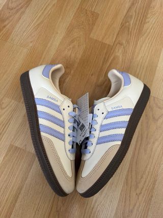 Adidas Samba Beige y Azul