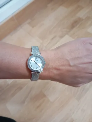 Reloj Lotus Mujer Plata y Blanco