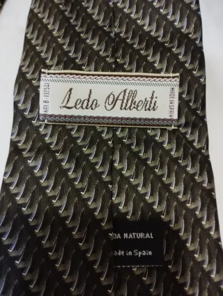 Corbata LIDO ARMANI Seda Natural Negra y Dorada