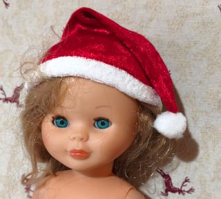 Gorro Mamá Noel para muñeca 42 cm