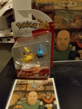 Pokémon Battle Figure Pack Pikachu e Mudkip