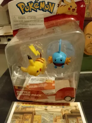 Pokémon Battle Figure Pack Pikachu e Mudkip