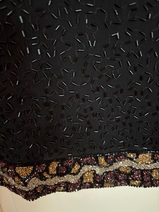 Chaqueta bordada pedrería señora