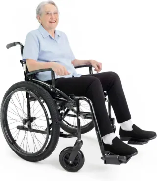 Sedia a rotelle leggera fuoristrada pieghevole