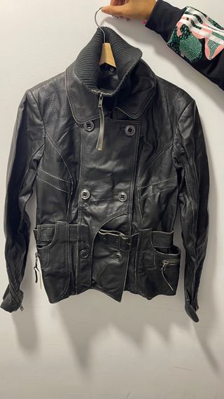 Cazadora de piel Vero Moda