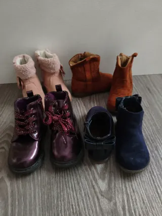 Lote 6 pares botas talla 21