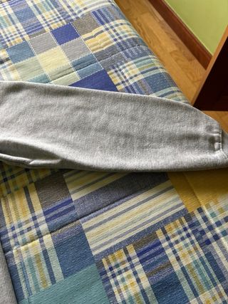 Sudadera Green Coast media cremallera gris S