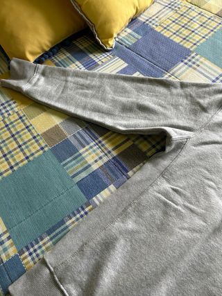 Sudadera Green Coast media cremallera gris S