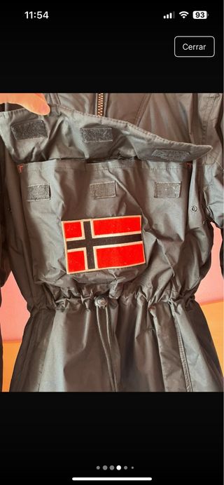 Geographical Norway Chaquetón Negro Multicolor