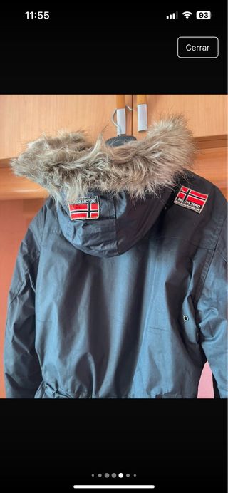 Geographical Norway Chaquetón Negro Multicolor