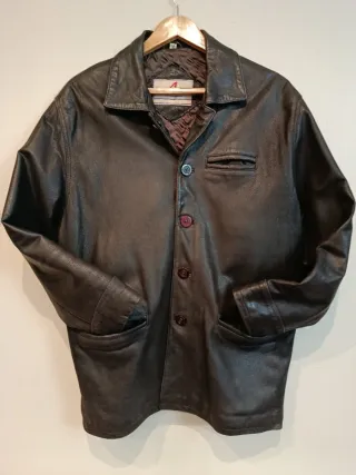 Chaqueta de piel marrón Talla M