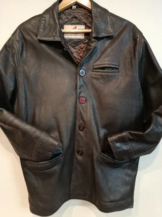 Chaqueta de piel marrón Talla M