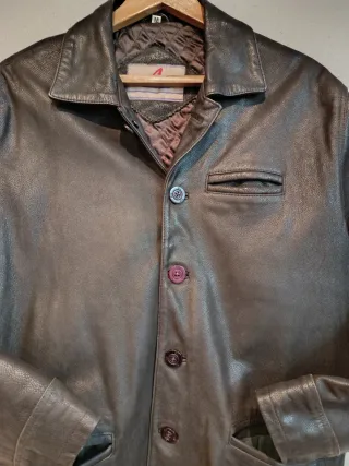 Chaqueta de piel marrón Talla M