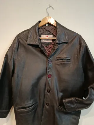 Chaqueta de piel marrón Talla M