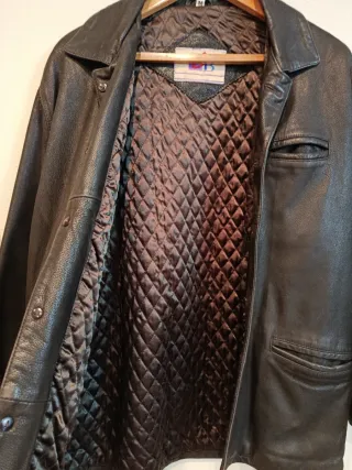 Chaqueta de piel marrón Talla M