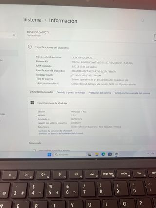 Microsoft Surface Pro 7+ Plata