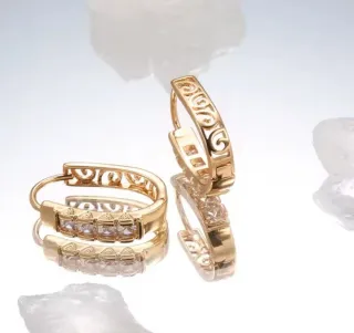 Pendientes Oro con Circonitas