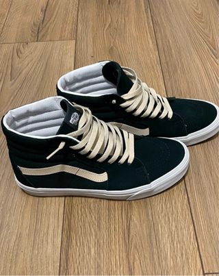 Zapatillas Vans Sk8-Hi Negras y Verdes