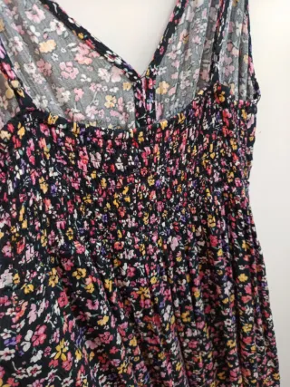 Vestido largo floral Amisu