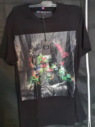 Camiseta HORPIST Talla M Estampado Multicolor