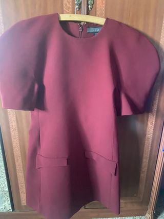 Vestido Zara granate