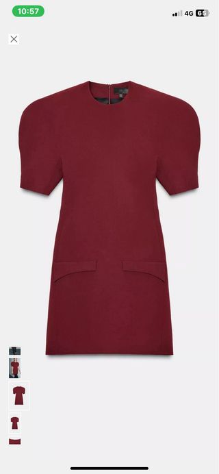 Vestido Zara granate