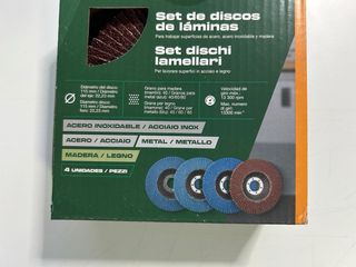 Set Discos Láminas Parkside 115mm