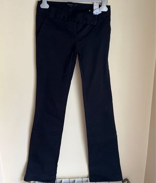 Pantalón fiesta Zara negro semiacampanado