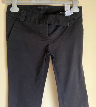 Pantalón fiesta Zara negro semiacampanado
