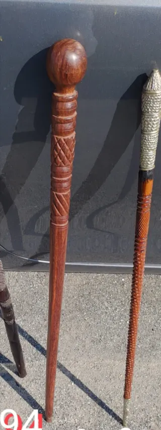 Bastoni tribali ebano, mogano, tek VINTAGE