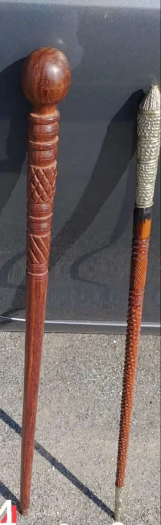 Bastoni tribali ebano, mogano, tek VINTAGE