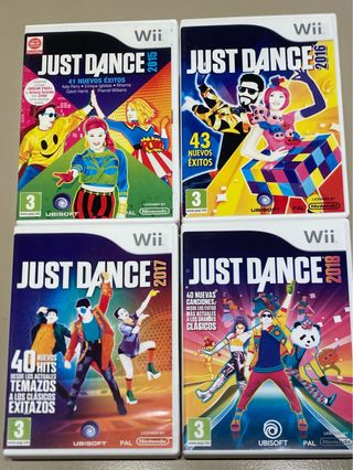Lote 4 Juegos Just Dance Wii (2015-2018)