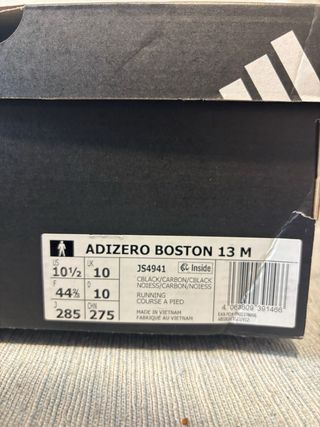 Zapatillas Adidas Adizero Boston 13 Negras