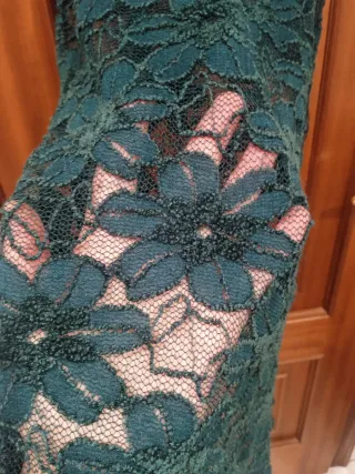 Lote 2 Camisetas Encaje Verde y Blanco roto