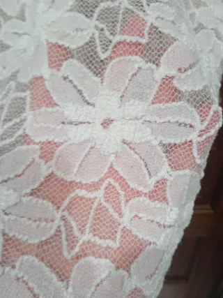 Lote 2 Camisetas Encaje Verde y Blanco roto