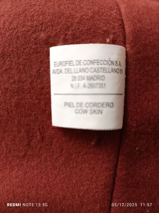 Parka Cortefiel Marrón Talla M