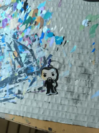 Llavero acrílico plano Doctor Who, El Amo clásico