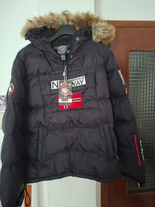 Parka Geographical Norway Negra Talla XL