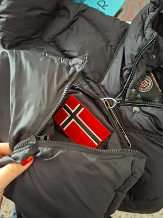 Parka Geographical Norway Negra Talla XL