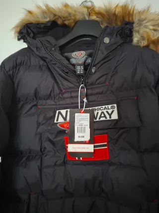 Parka Geographical Norway Negra Talla XL