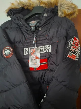 Parka Geographical Norway Negra Talla XL
