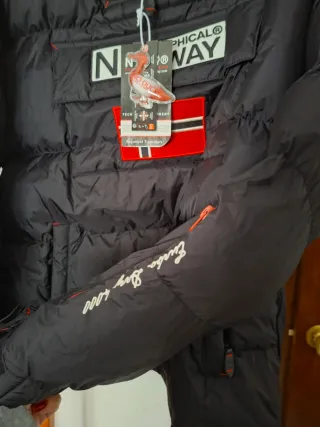 Parka Geographical Norway Negra Talla XL