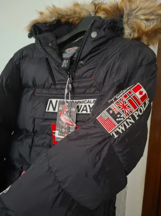 Parka Geographical Norway Negra Talla XL