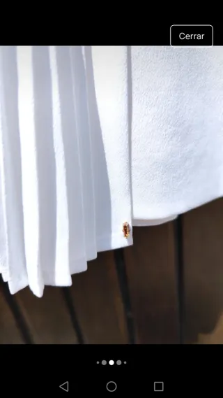 Falda Sportmax blanca plisada