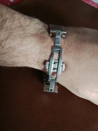 Orologio Uomo Cronografo Quadrante Blu Argento