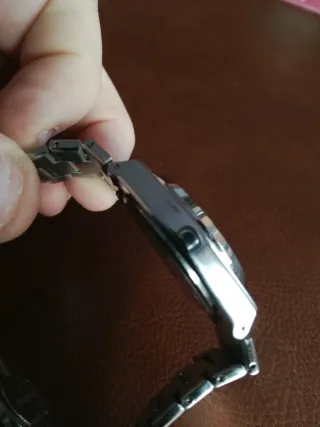 Orologio Uomo Cronografo Quadrante Blu Argento