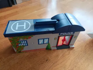 Lote Playmobil Policía y Helicóptero